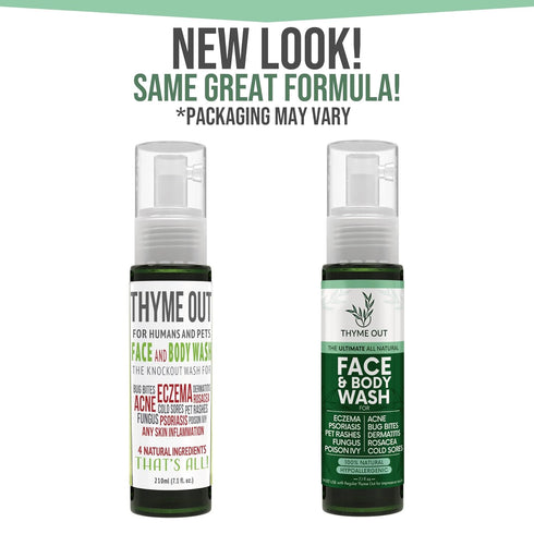 All Natural Face & Body Wash for Eczema, Psoriasis, Bug Bites, 7.1 oz Soothes Itching and Irritation