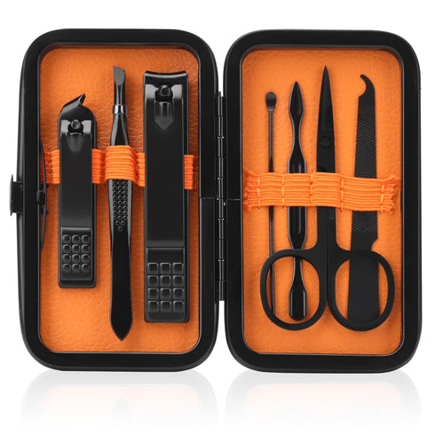 Manicure Set Men Nail Clipper Set, Personal Care Nail Grooming Kits Travel Nail Care Tools Gift for Men Women