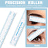 8 Pieces Microblading Marker Pen with Paper Ruler, Skin Marker for Eyebrow Permanent Makeup Positioning