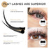 LASHVIEW Ellipse Flat Eyelash Extension Supplies, 0.15mm C Curl Mixed Length, Professional Salon Use