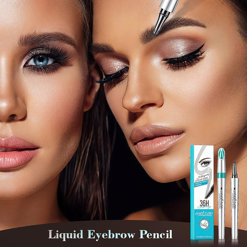 Eyebrow Microblading Pen, Long-Lasting Waterproof Natural Eyebrow Hair, Light Brown
