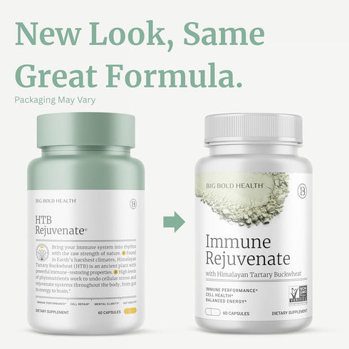 Immune Immune 60 BIG BOLD HEALTH HTB Rejuvenate - Himalayan Tartary Buckwheat - Polyphenols Supplement for Support