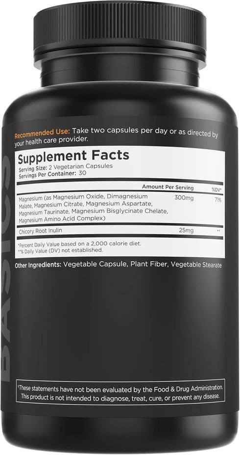 Livingood Daily Magnesium 300mg - High Bioavailability Magnesium Complex for Muscle Relaxation, Nerve & Heart Health