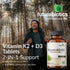K2 D3, 2 1 5000 D3 90 K2 MK-7 120 Futurebiotics Vitamin with in Support, IU Vitamin & mcg Vitamin Non-GMO, Tablets