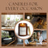 Putart 9oz Mahogany & Teakwood Highly Scented Candles for Home, Natural Soy Aromatherapy Organic Candle with Essential