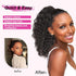 AISI BEAUTY Curly Ponytail Extension - 14 Inch Drawstring Ponytail for Black Women, Synthetic Clip-in Hair