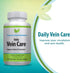 Daily Vein Care Supplement Capsules, Circulation Formula with Calcium, Vitamin D3, K2, BioPerine, 60 Capsules