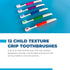 2500C Texture Grip Child Toothbrush (1 Dozen) - Engaging Dental Care for Young Smiles