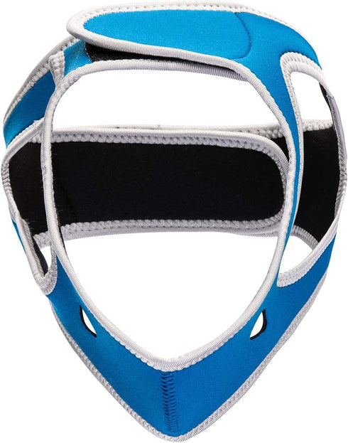 Anti-Snoring CPAP Chin Straps & Jaw Support Belts - Adjustable Velcro, Comfortable Fabric, Blue