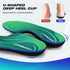 Plantar Fasciitis Insoles, High Arch Support Orthotic Shoe Inserts for Foot Pain Relief (Men 4.5-6.5/Women 5.5-7.5,