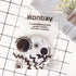 Honbay Fashion Marble Contact Lens Case, Portable Box Kit with Mirror (Round) (Gold)