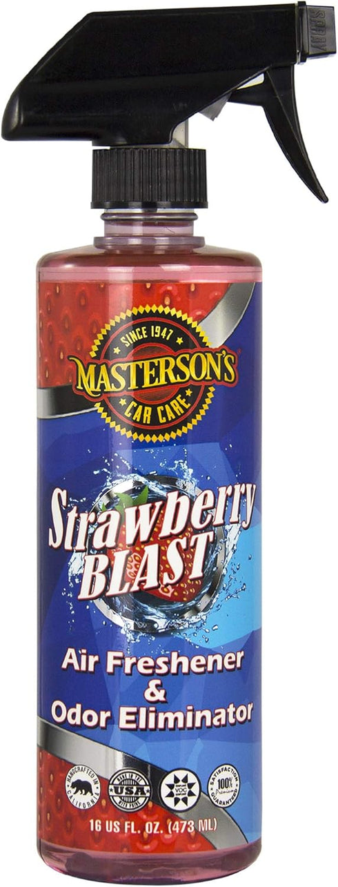 Masterson's Car Care MCC_120_16 Strawberry Blast Air Freshener - Premium Sprayable Scent for Cars, Home