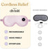 Silk Cordless Heated Eye Mask for Dry Eyes, USB Rechargeable Electric Eye Mask for Blepharitis and Stye - Pink