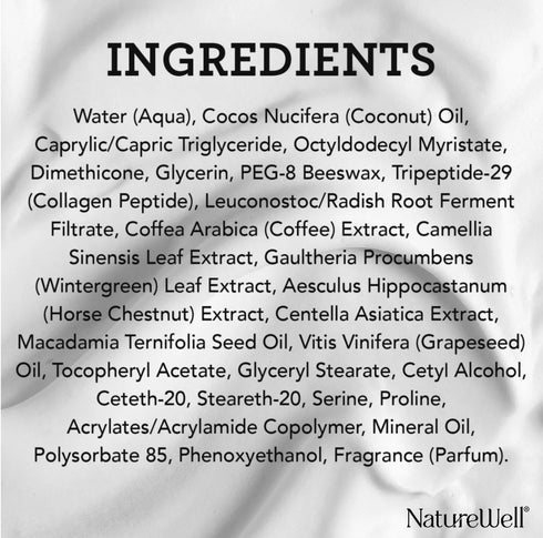 NATURE WELL 10 Oz Clinical Collagen Peptide Moisture Cream for Face, Neck & Body, Anti-Aging Hydrating Cream