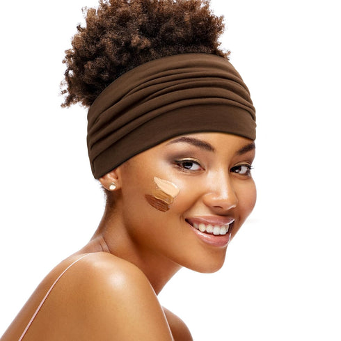 S&N Remille Wide Boho Headbands for Women, Extra Large Turban Hairband Accessories 3 Pack