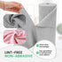 Pure Microfiber Reusable Paper Towel - Microfiber Cleaning Cloth Roll, Lint-Free, Non-Abrasive, Highly Absorbent