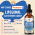 2000MG Liposomal Glutathione Liquid, 98% Absorption, Active Form L-Glutathione, Powerful Antioxidant for Immune System,
