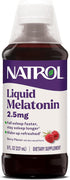 Natrol Liquid Melatonin 2.5 mg - Adult Melatonin Supplement, 8 FL OZ Berry-Flavored Liquid, Up to 23 Day Supply