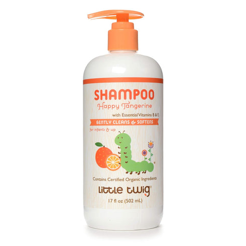 Little Twig Happy Tangerine Shampoo, 17 fl. oz., Hair Shampoo with Natural Plant Derived Formula, Vegan, Gluten-Free