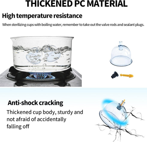 Cupping Kit for Massage Therapy, 32 Cups Professional Chinese Cupping Set with Vacuum Therapy for Cellulite and Muscle