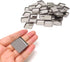Honbay 56PCS Metal Empty Square Pans - Makeup Tins Organizer for Eyeshadow Blush Lipstick (26mm, Height: 5mm)