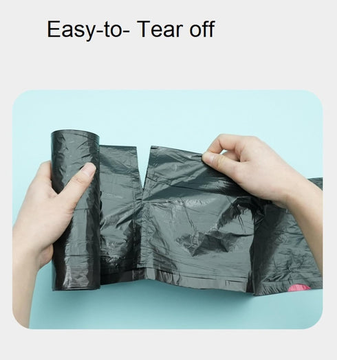 San Zooni 13 (120 Count) Commercial Gallon Drawstring Trash Bags Heavy Duty Black Garbage Bags, Leak & Tear Resistant