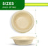 Compostable Bowls 12 OZ/350ml 150Pcs – Bamboo & Bagasse Disposable Bowls for Hot Soup-Temperature Resistant & Microwave Safe – Paper Bowls Disposable for Daily Meals by Homelance