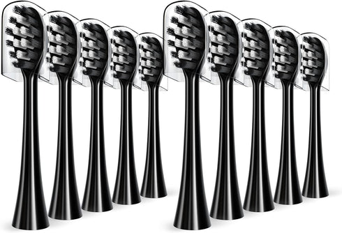 Mullburry Replacement Toothbrush Heads Compatible with Gleem Electric Toothbrush, W Shape Design Planted