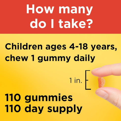 Nature Made Kids First Vitamin C Gummies, 110 Gummies, Immune Support