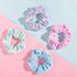 Whaline Pastel Hair Scrunchies - Elastic Velvet Hair Bands, Boho Soft Hair Ties for Girls Women, 12 Colors