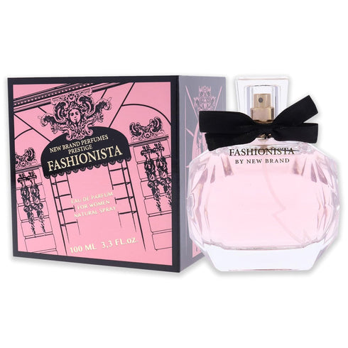 New Brand Perfumes Fashionista EDP Spray for Women, 3.3 oz
