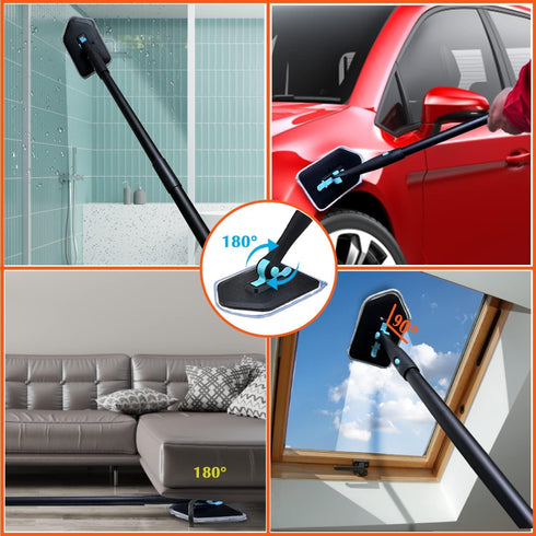 Set, 3 1 50.4'' KEEPOW Scrub Cleaning Brush in Tub and Tile Scrubber Brush with Extendable Long Handle with Bristle