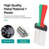 Metal Pick Comb Portable Folding Handle Wide Tooth Comb for Woman and Men