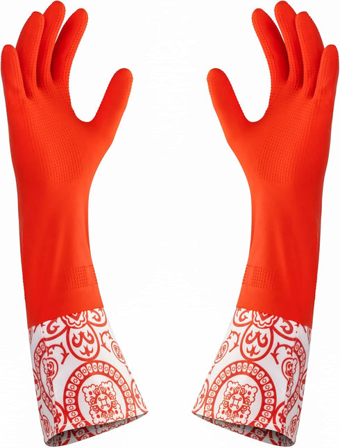 DecorRack Household Cleaning Gloves - Reusable Medium-Sized Multi-Purpose Gloves, 1 Pack Random, 4 Pack Assortment