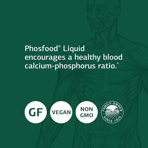 Standard Process Phosfood Liquid - Whole Food Bone Health Support, 2 fl. oz.