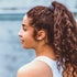 Large Non-Slip Hair Ties for Thick Curly Hair, Seamless Women's Ponytail Scrunchies, 8 Pcs in Dark Gray
