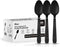 Klex 600 Count Heavy Weight Disposable Plastic Spoons, BPA Free, Heat Resistant, 6.3", Black