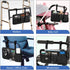 FINPAC Wheelchair Side Organizer Bag with Cup Holder, Wheelchair Armrest Accessories Pouch with Pen Slot and Reflective
