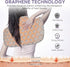 HOMLYNS RelaxRite Graphene Heating Pad for Neck and Shoulders, 2.2lb Weighted Electric for Pain Relief