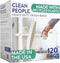 Clean People Trash Bags - Tall Drawstring Kitchen Garbage Bags, 13 Gallon Capacity, 120 Bags, Unscented