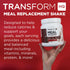 TransformHQ Meal Replacement Shake Powder (Chocolate Peanut Butter) - 7 Servings, Gluten Free, Non-GMO