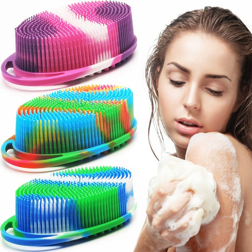 Silicone Body Brush, Exfoliating Body Scrubber, 3 Pack for All Kinds of Skin