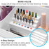 ANRUI Nail Drill Machine & Bits Storage Box, Plastic Organizer with 28 Holes for Manicure Tools