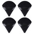 WSYUB Blender Puff, 4Pcs Pure Cotton Face Soft Triangle Wedge Makeup Pad for Undereye - Black