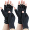 2 Pairs Copper Arthritis Gloves for Carpal Tunnel Pain Relief, Fingerless Compression Gloves for Women & Men (Large)