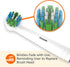 Amazon Basics Action Clean Replacement Brush Heads, 3 Count, White, Fits Most Oral-B Electric Toothbrushes