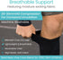 Vive Calf Compression Sleeve for Men & Women 20-30mmHg (1 Pair) - Footless Calf Support Socks for Pain Relief