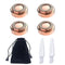 Replacement Heads for Finishing Touch Flawless Facial Hair Removal Tool - 4PCS Shaver Head + Velvet Bag + 2PCS Brush
