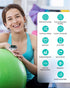 Pulse Oximeter HealthTree Oxygen Monitor Fingertip, Bluetooth Pulse Ox with Free APP, O2 Pulse Oximeter and Heart Rate