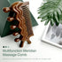 Jaasuee Wooden Massage Comb - Scalp, Neck, and Leg Acupressure Tool - Manual Head Massager for Men and Women